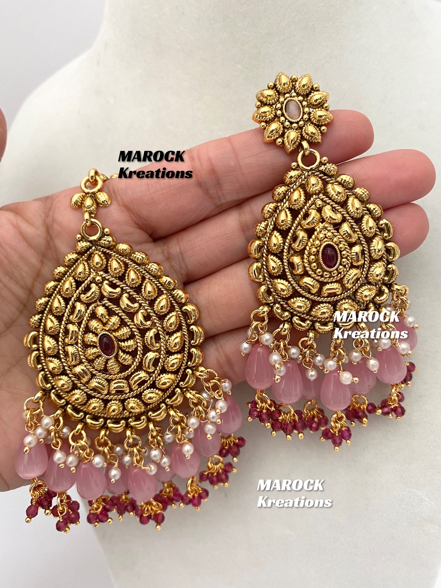 Gold plated traditional necklace set