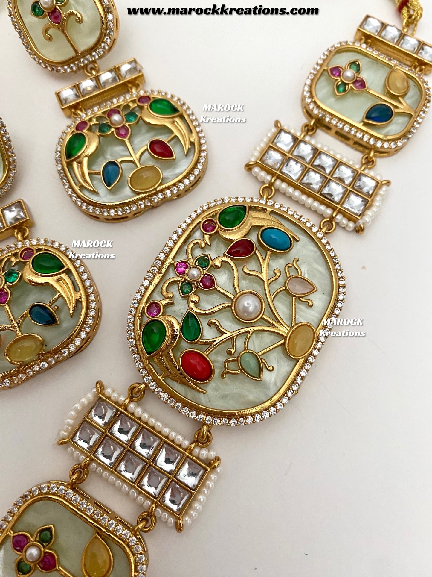 Swati Premium Quality sabyasachi inspired Statement kundan choker set