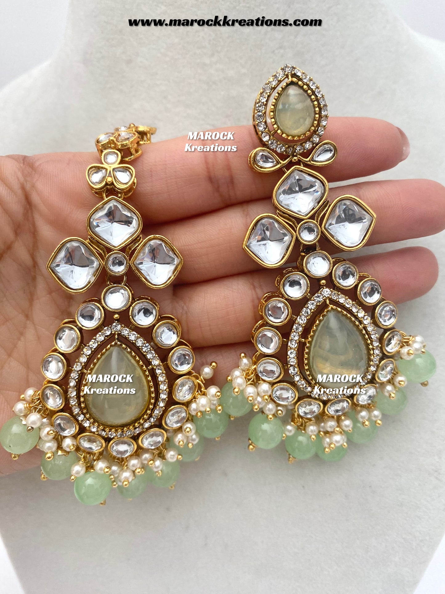 Ruhi Premium Quality Statement Kundan Necklace/Bridal set