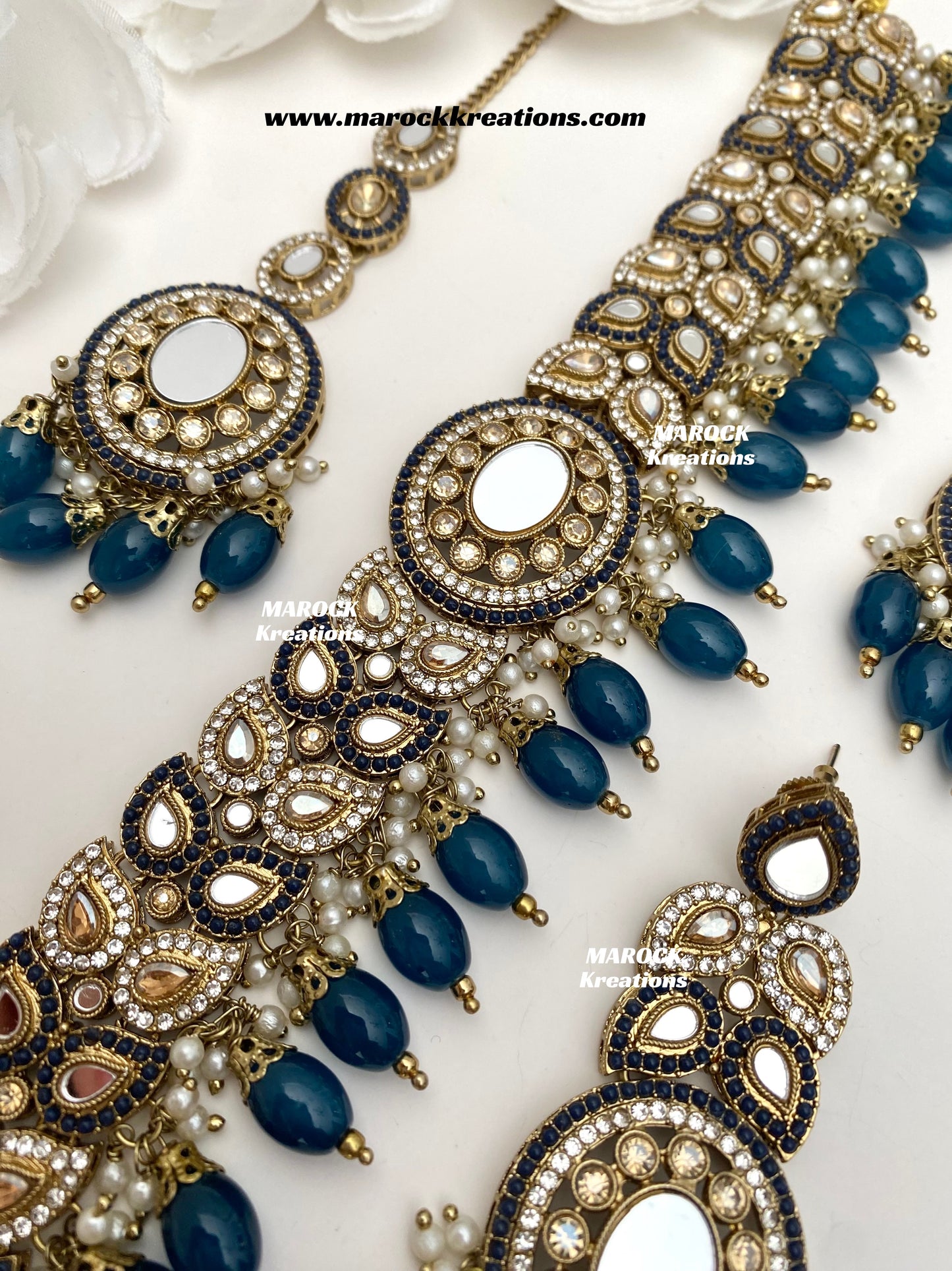 Resmin Premium Quality Mirror Choker set
