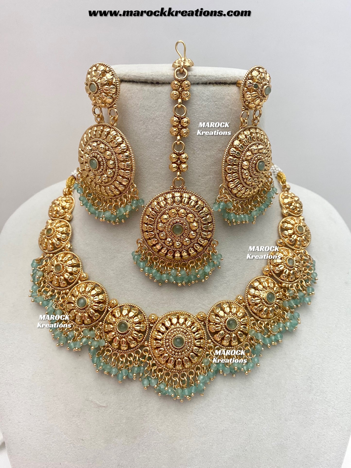 Roxana Premium Quality Gold Plated necklace set