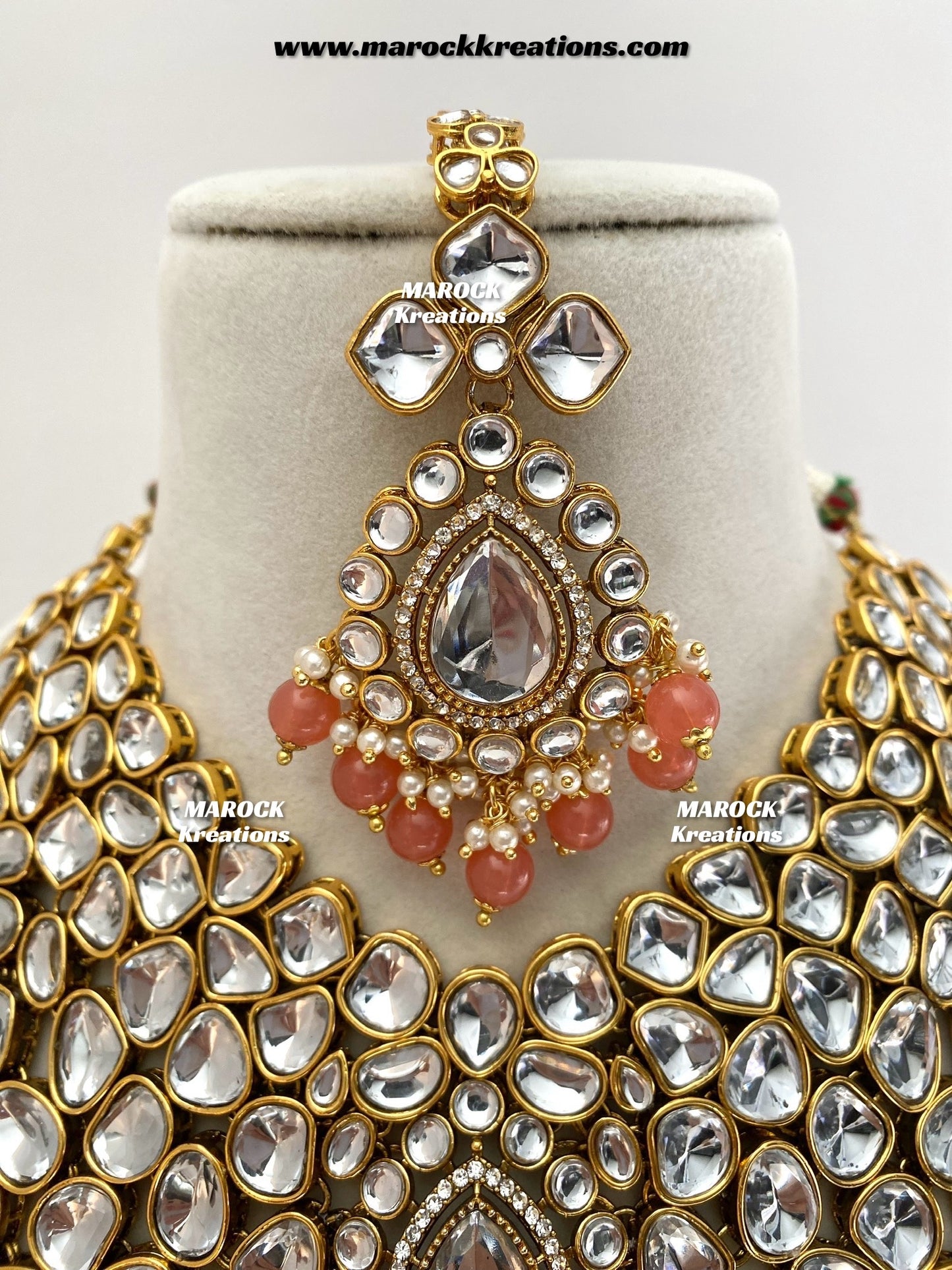 Ruhi Premium Quality Statement Kundan Necklace/Bridal set