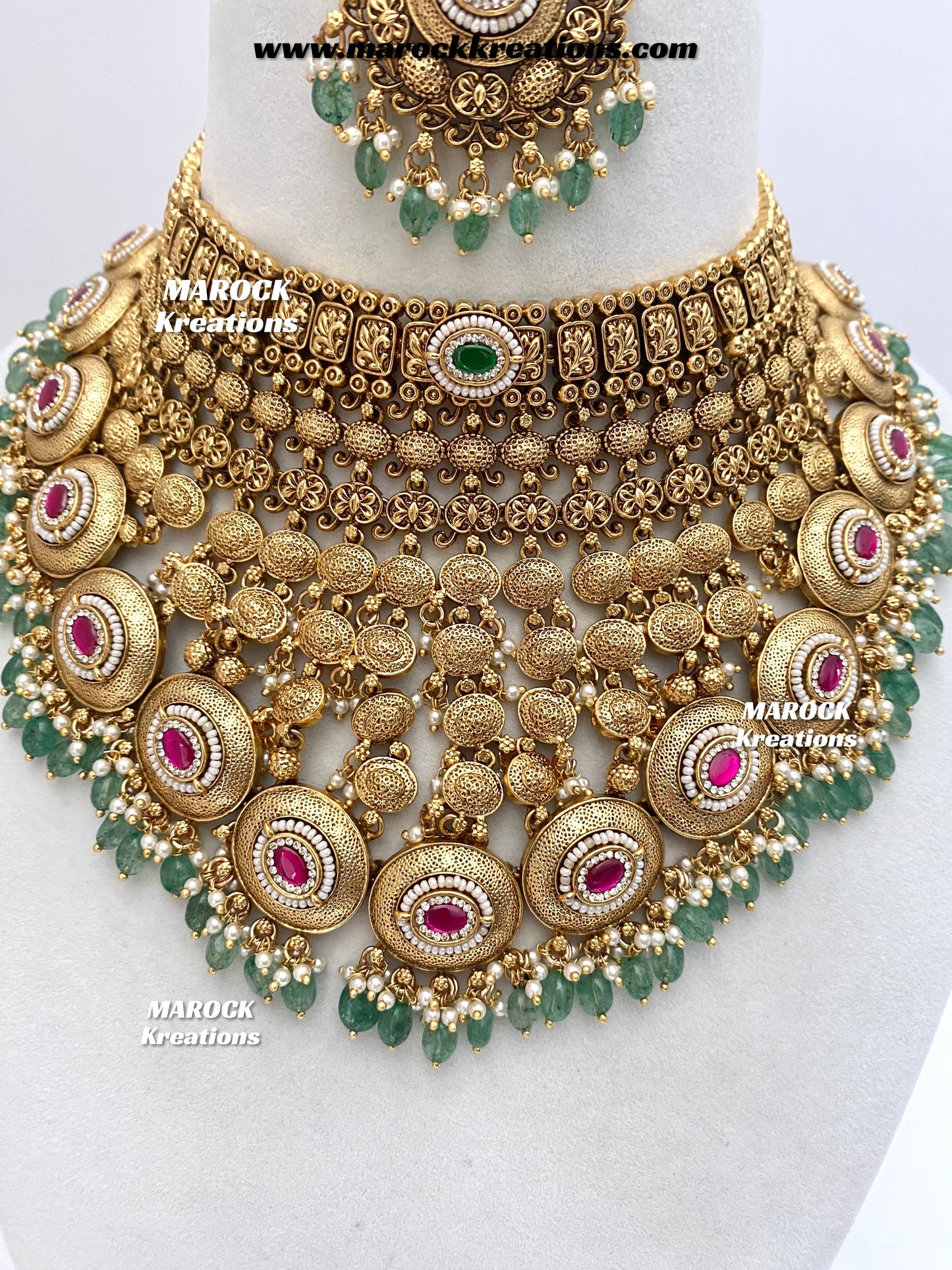 Navie Premium Quality Gold Plated Bridal set