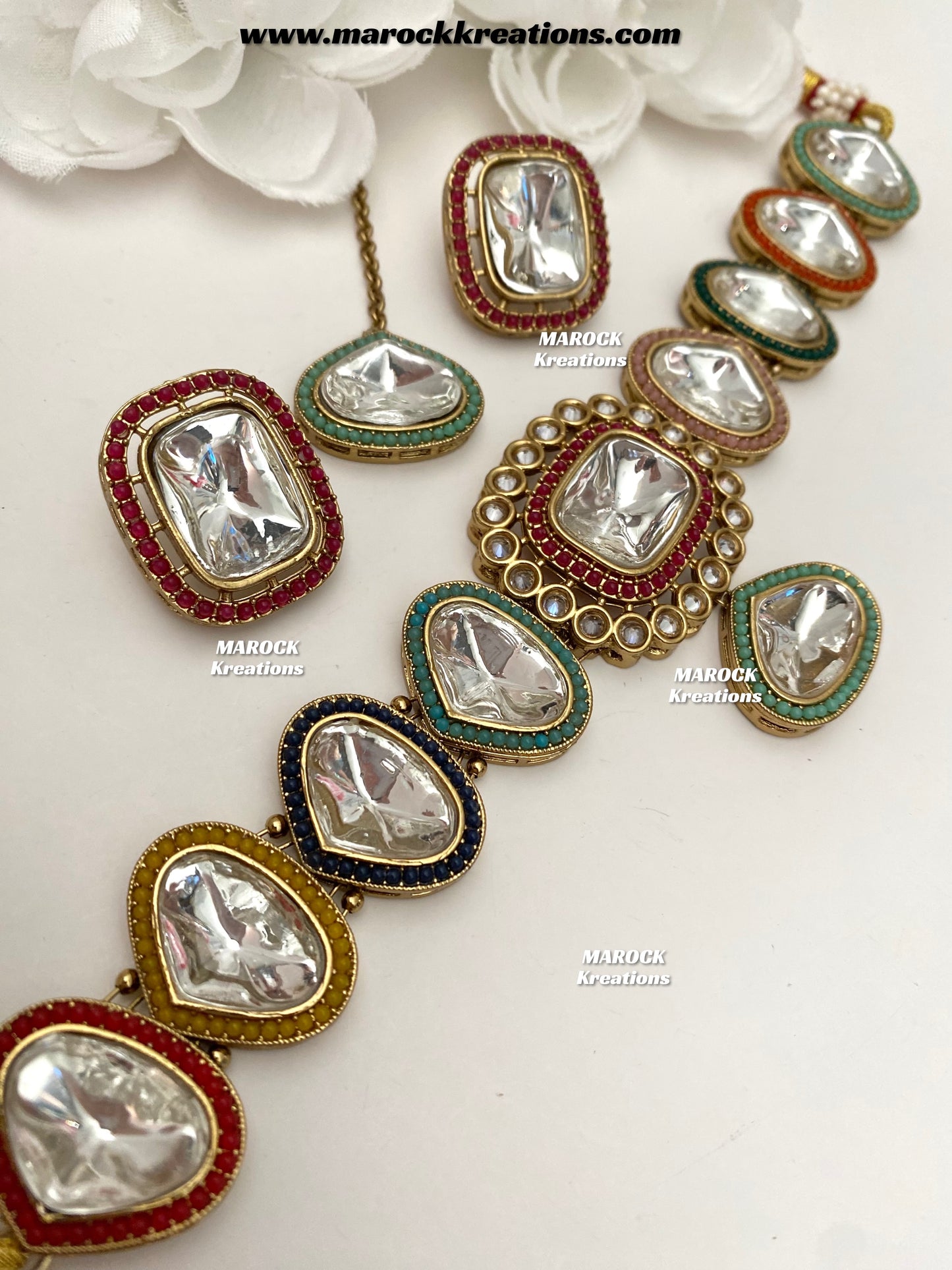 Ira Premium Quality Kundan statement choker set