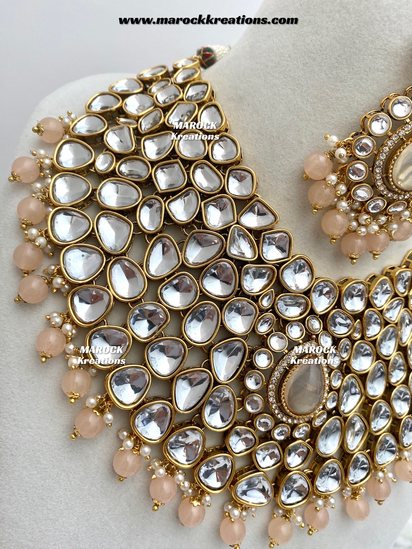 Ruhi Premium Quality Statement Kundan Necklace/Bridal set