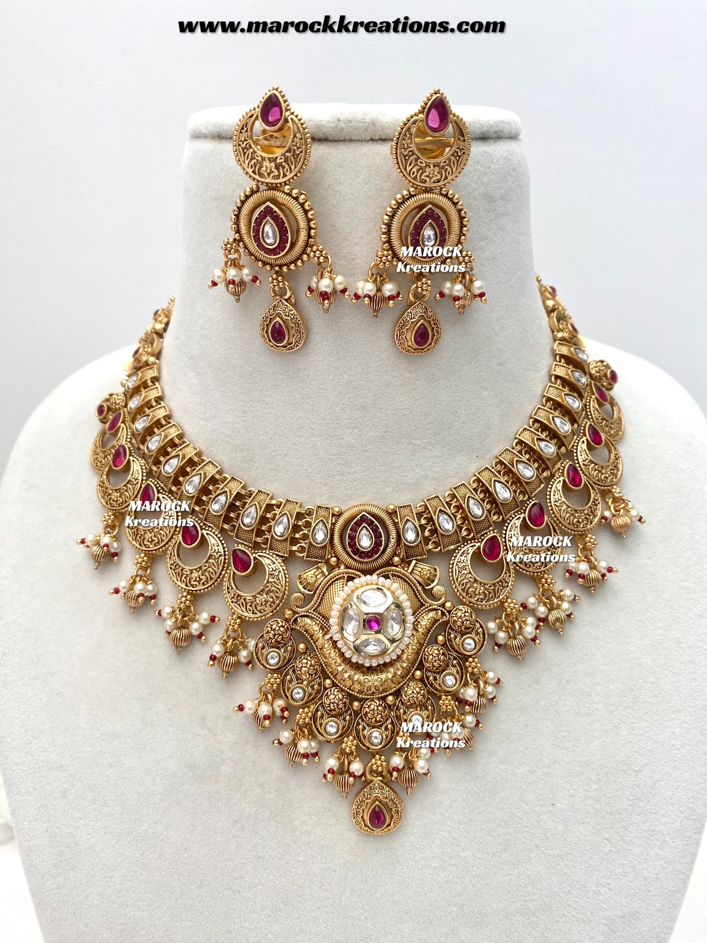 Swapna Gold Plated Necklace set