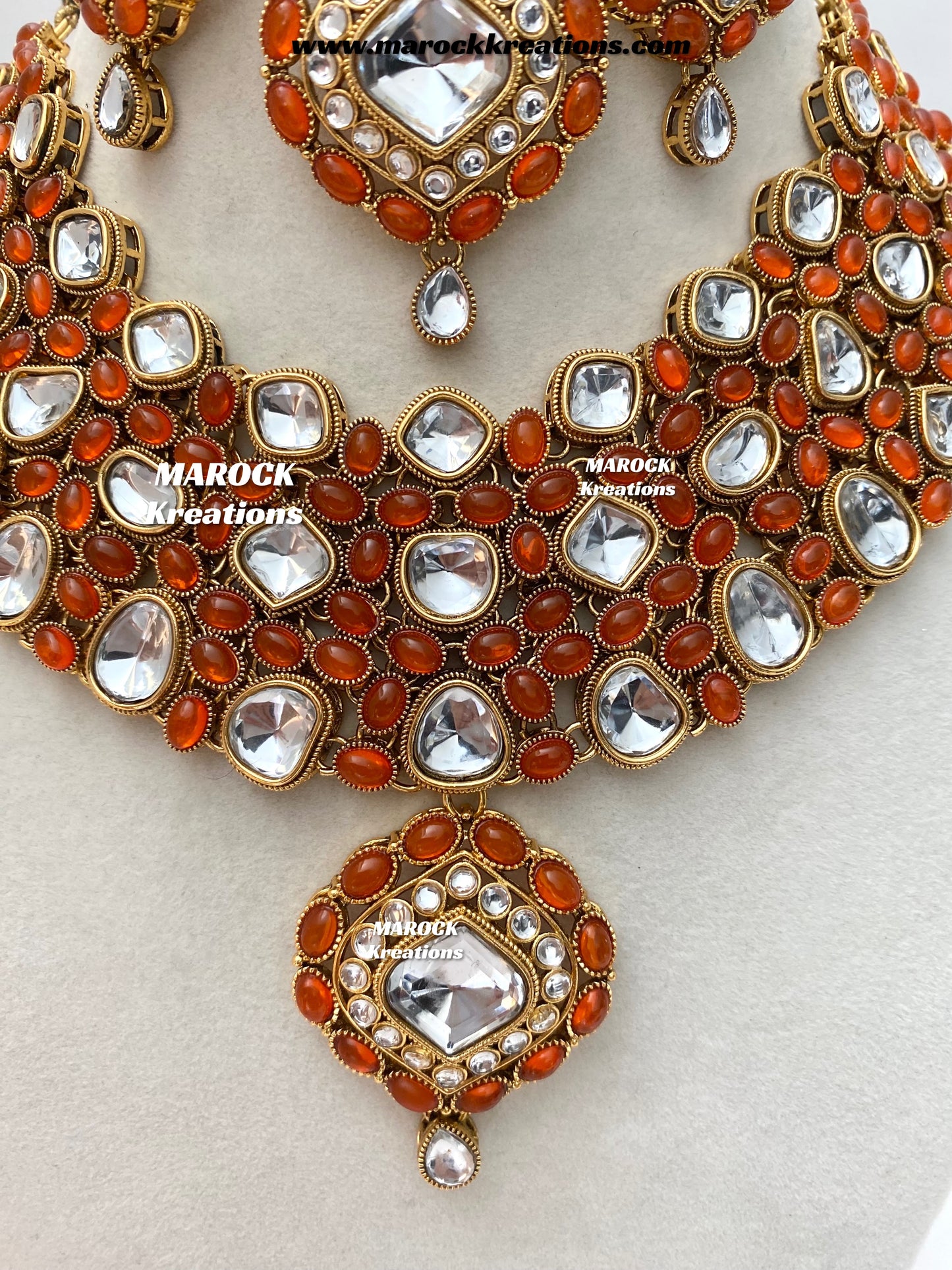 Roksana Sabyasachi inspired Premium Quality Kundan Statement Necklace set