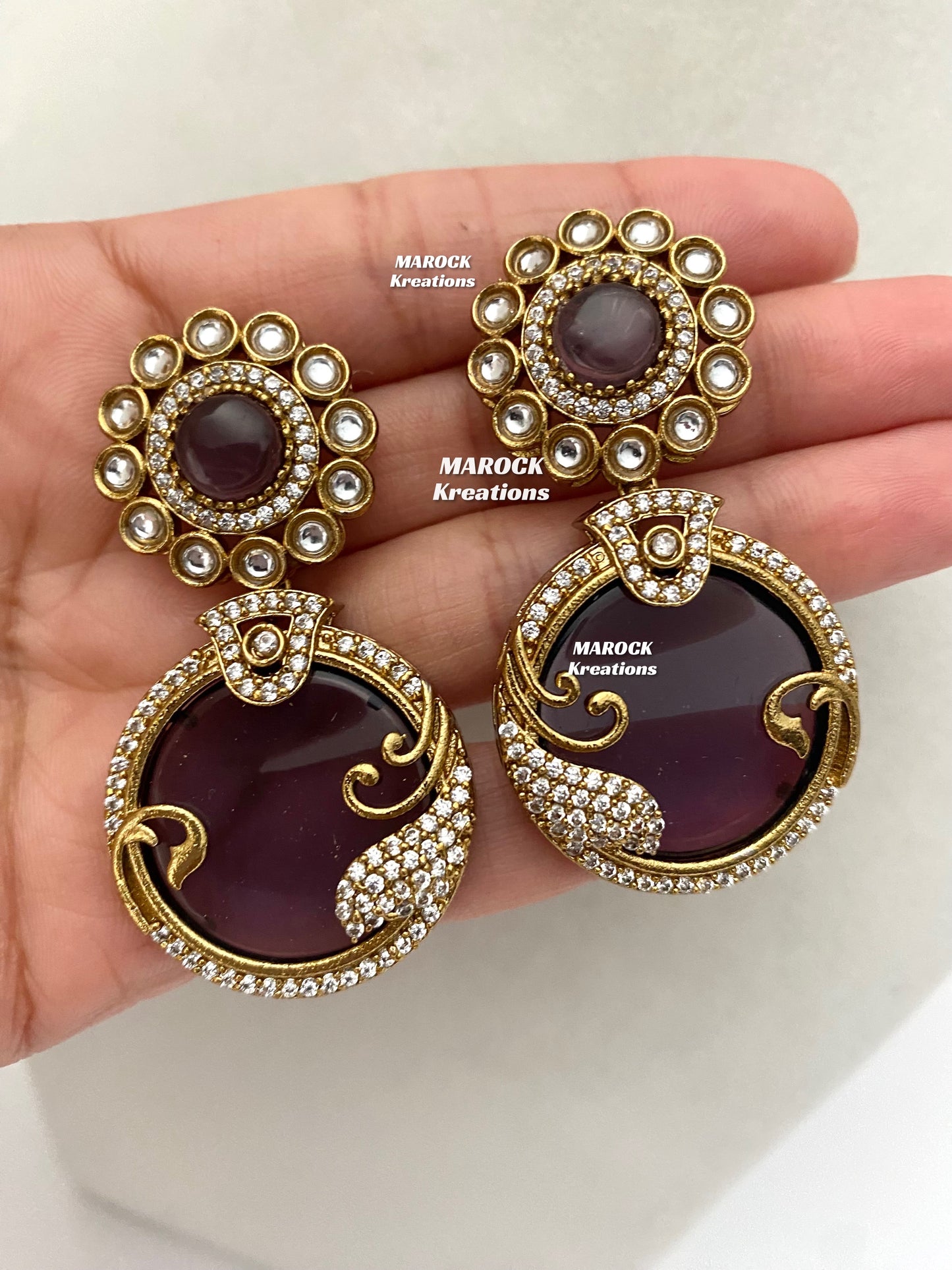 Haniya Sabyasachi inspired Premium Quality Moissanite Kundan Statement Necklace set