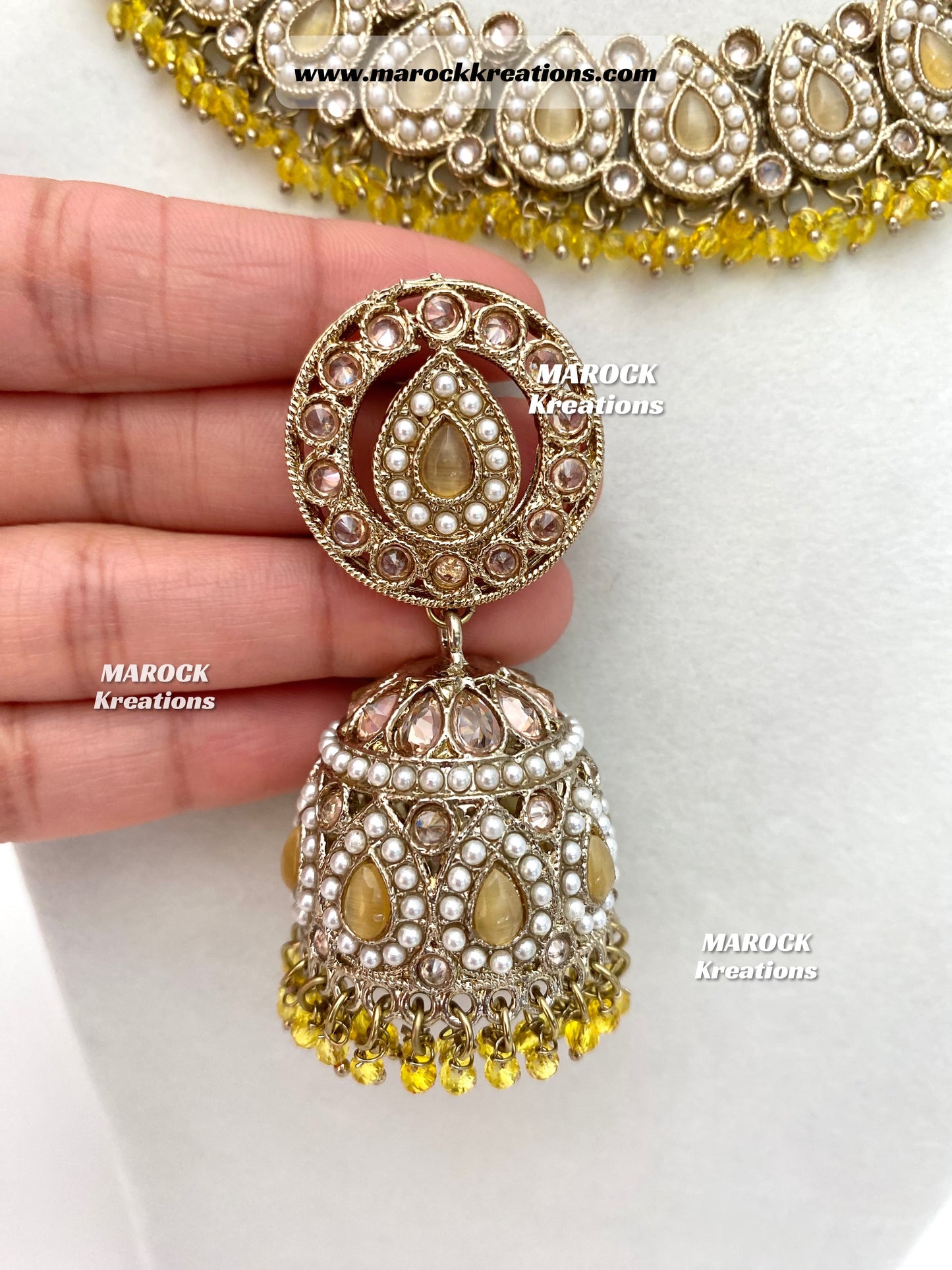 Tina Antique Polki Necklace set