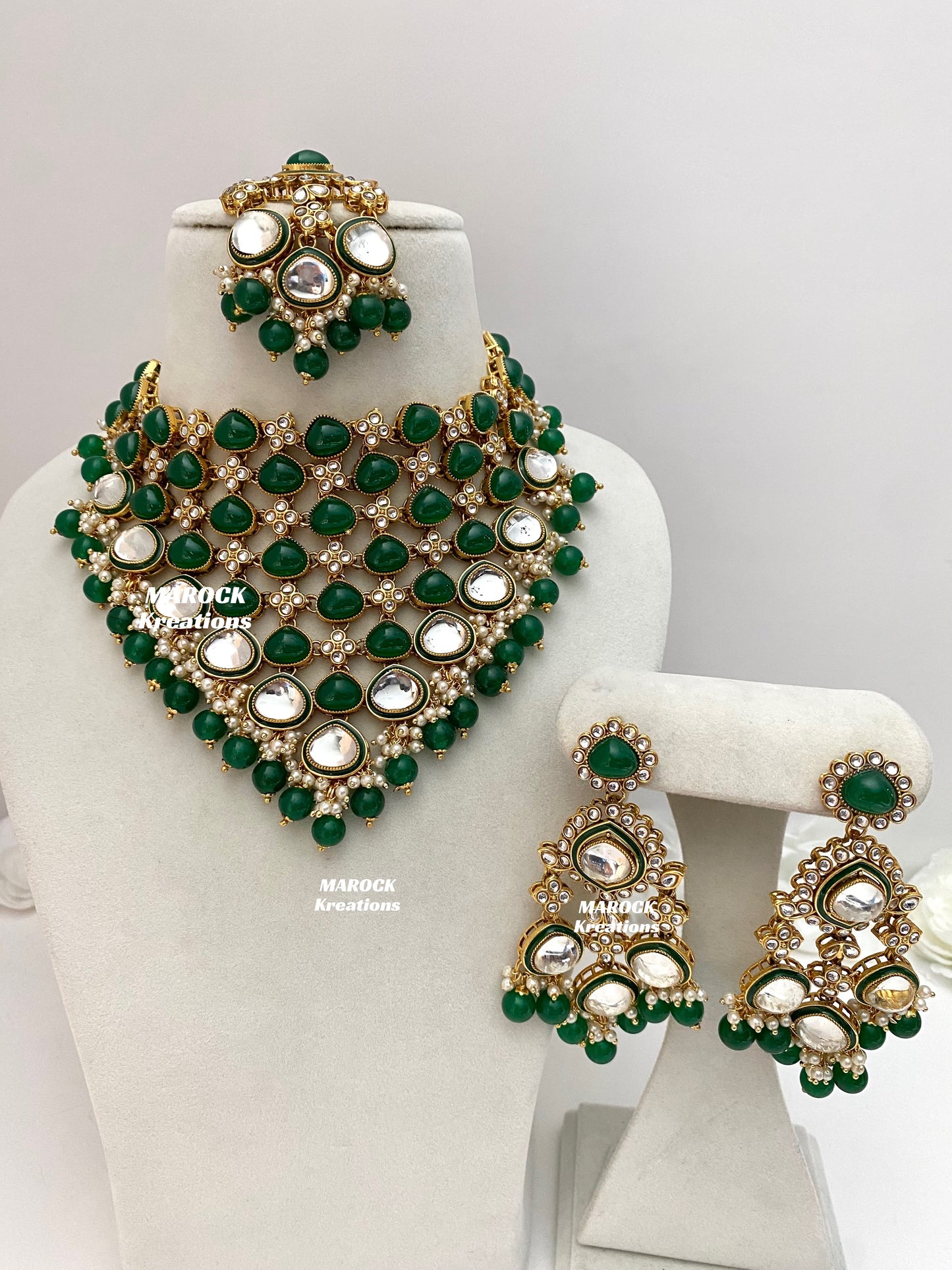 Connie Premium Quality Statement Kundan Necklace/Bridal set