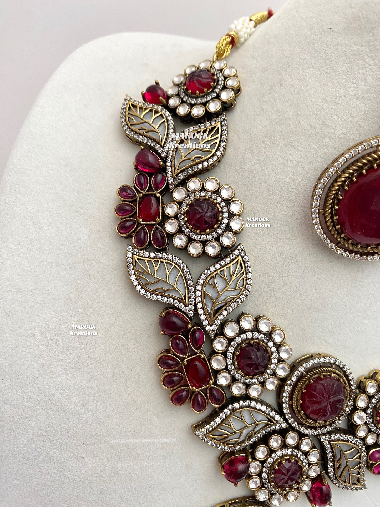 Angela Sabyasachi inspired Premium Quality Moissanite Kundan Necklace set