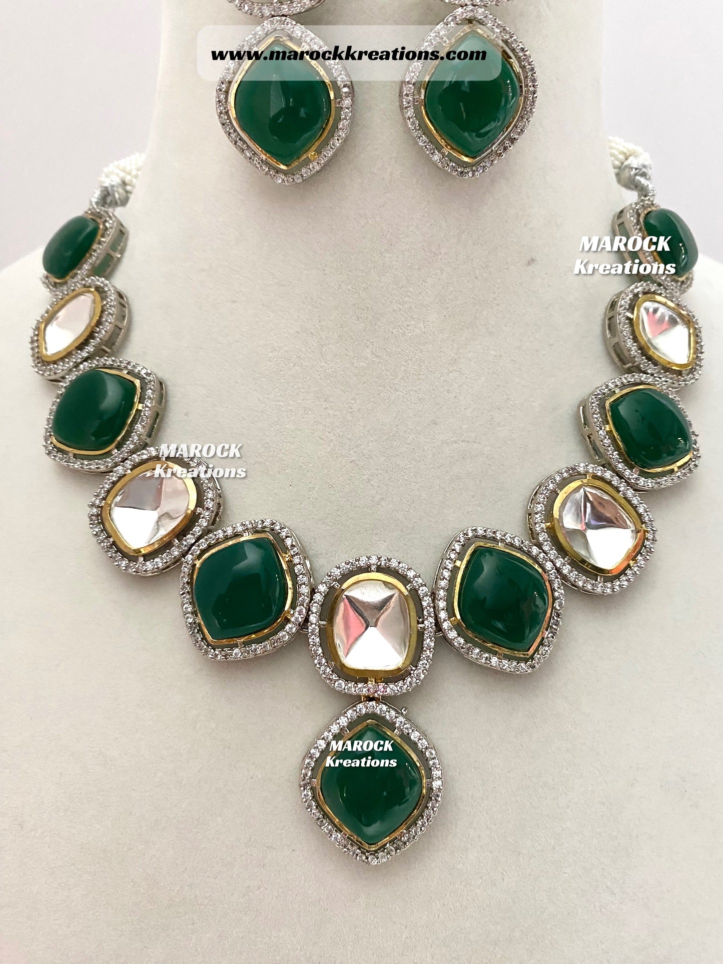 Premium Quality uncut Kundan Necklace set