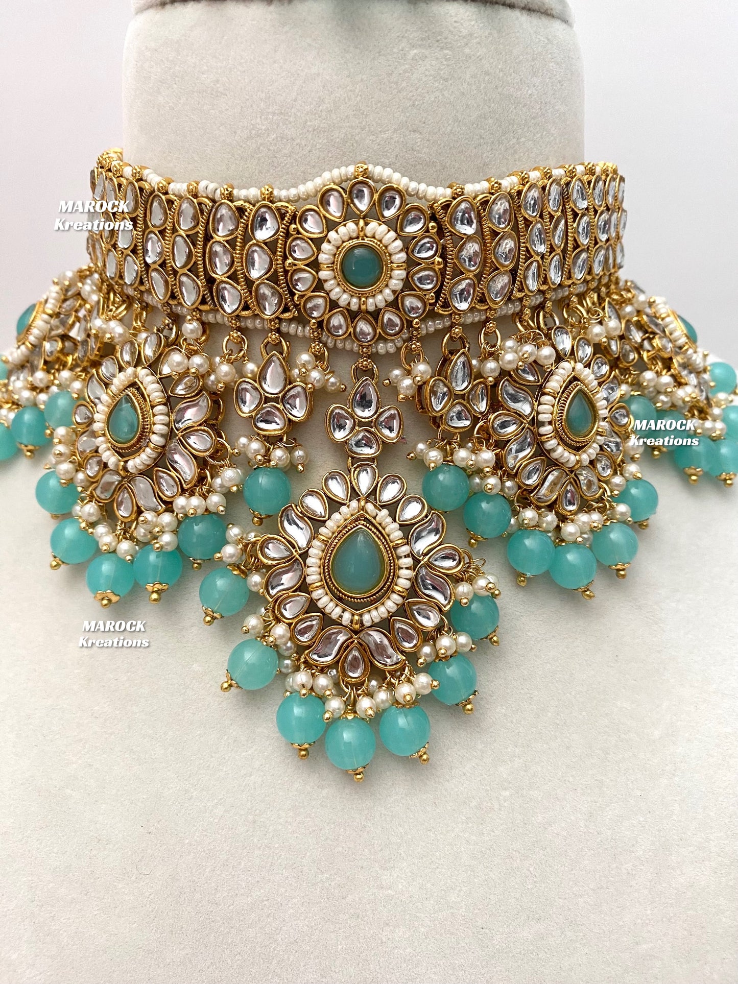 Bhavika Premium Quality Kundan choker/Necklace set