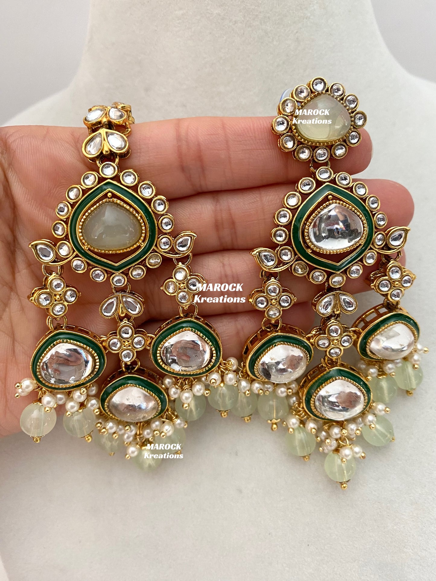 Connie Premium Quality Statement Kundan Necklace/Bridal set