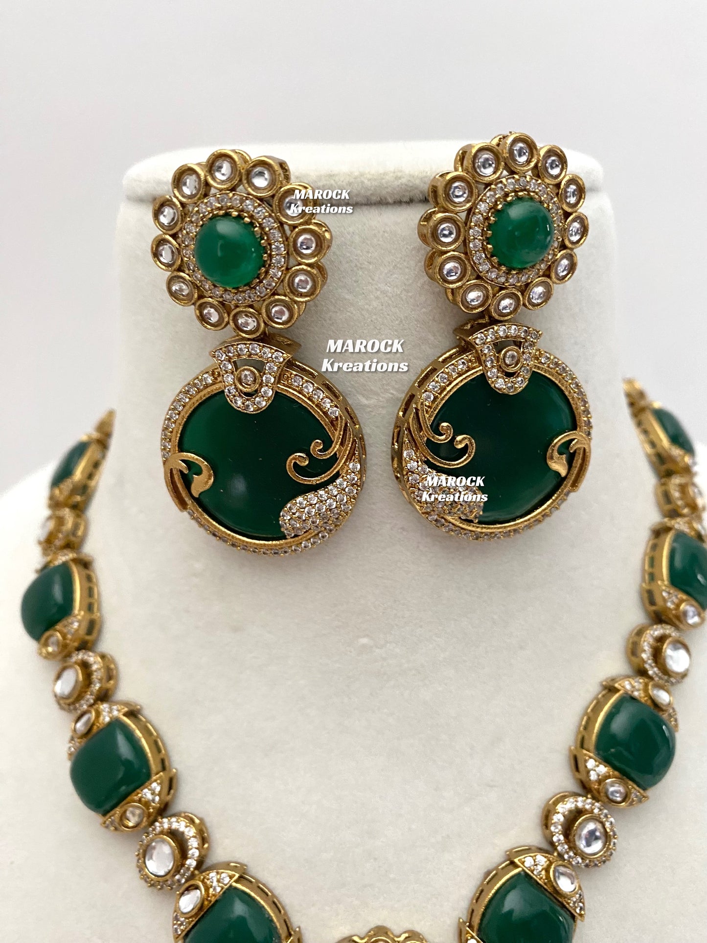 Haniya Sabyasachi inspired Premium Quality Moissanite Kundan Statement Necklace set