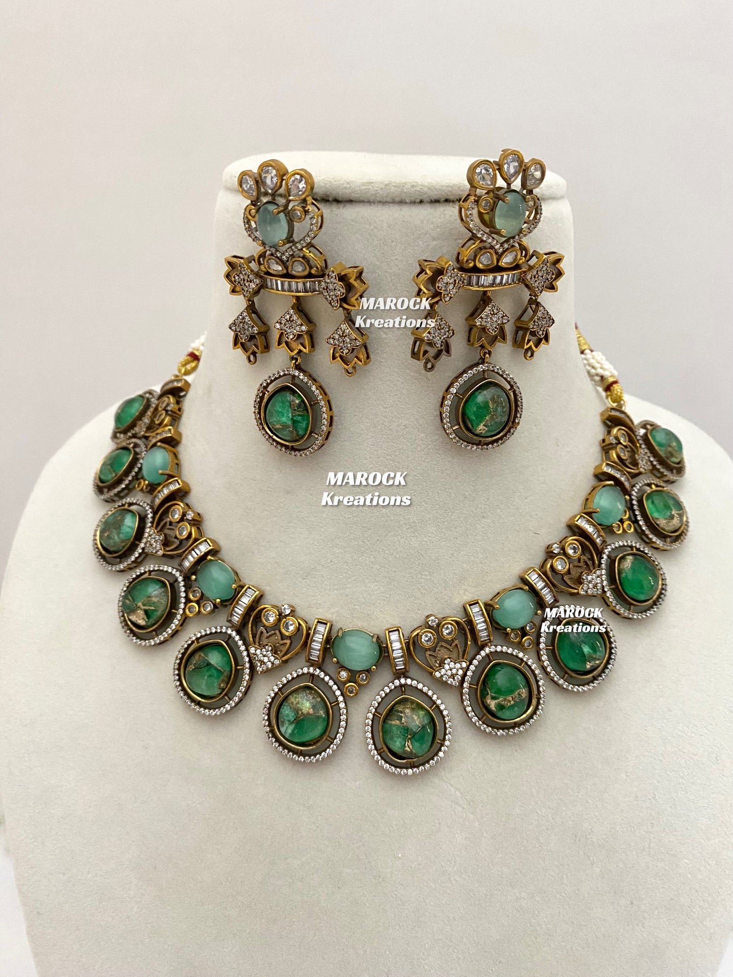 Siena Sabyasachi inspired Premium Quality Moissanite Kundan Necklace set