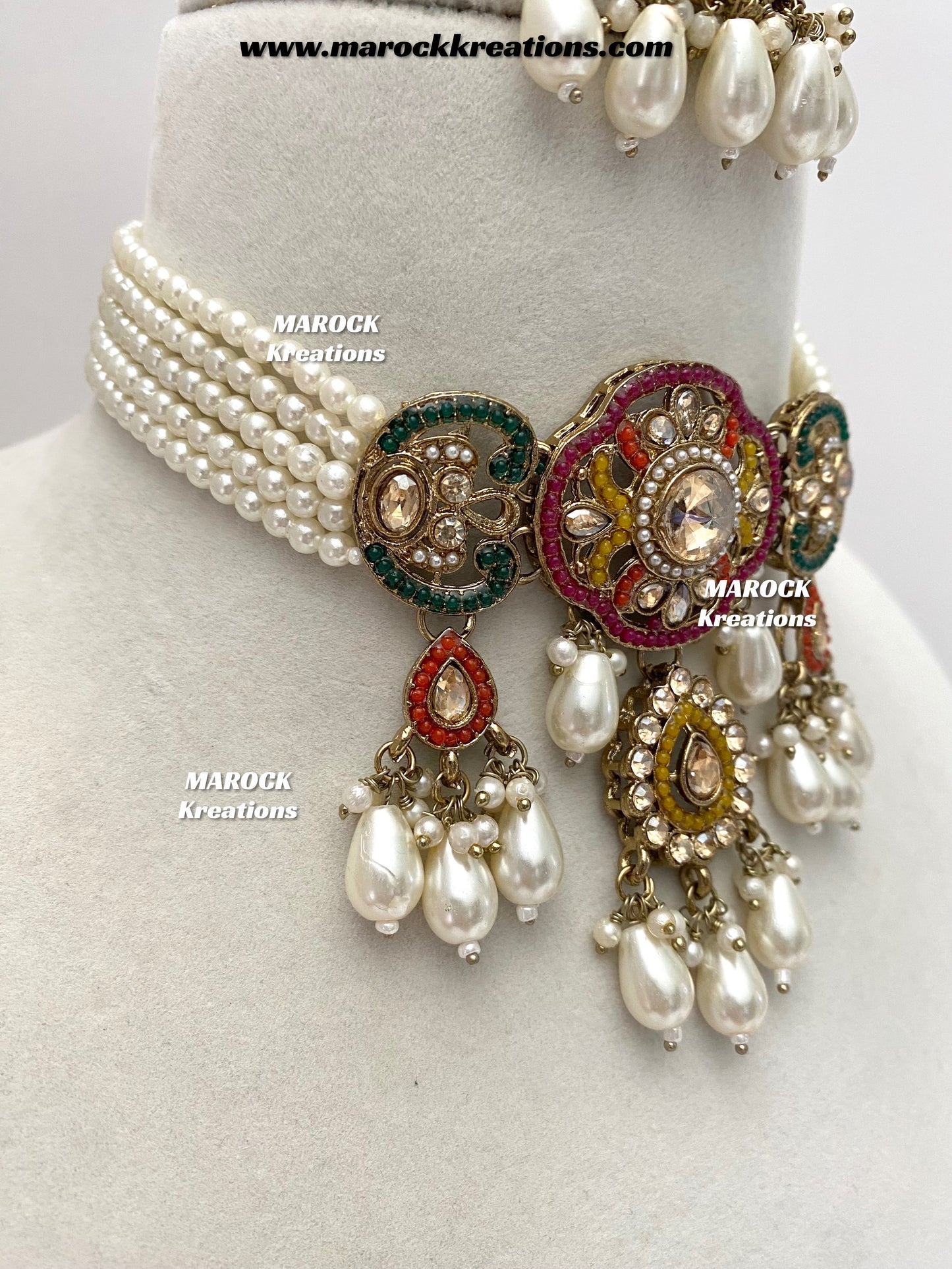 Meghna Polki choker set