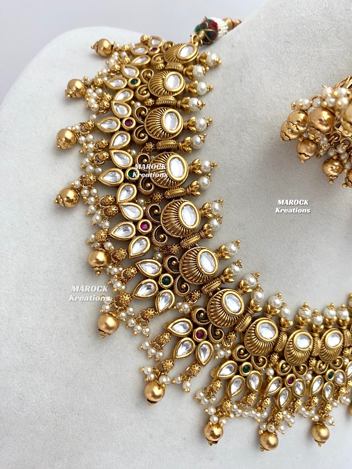 Lennon Premium Quality Gold plated Kundan exclusive Necklace set