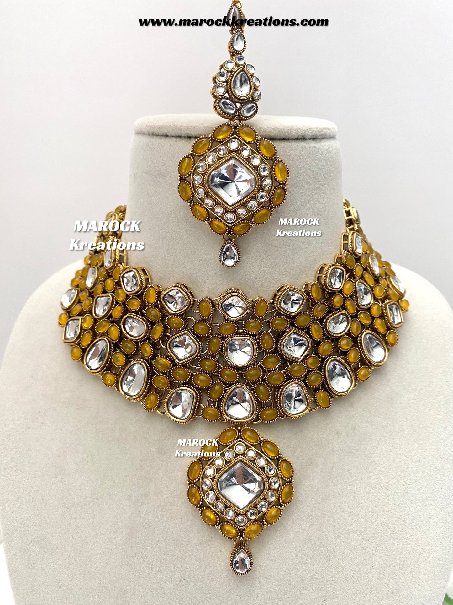 Roksana Sabyasachi inspired Premium Quality Kundan Statement Necklace set