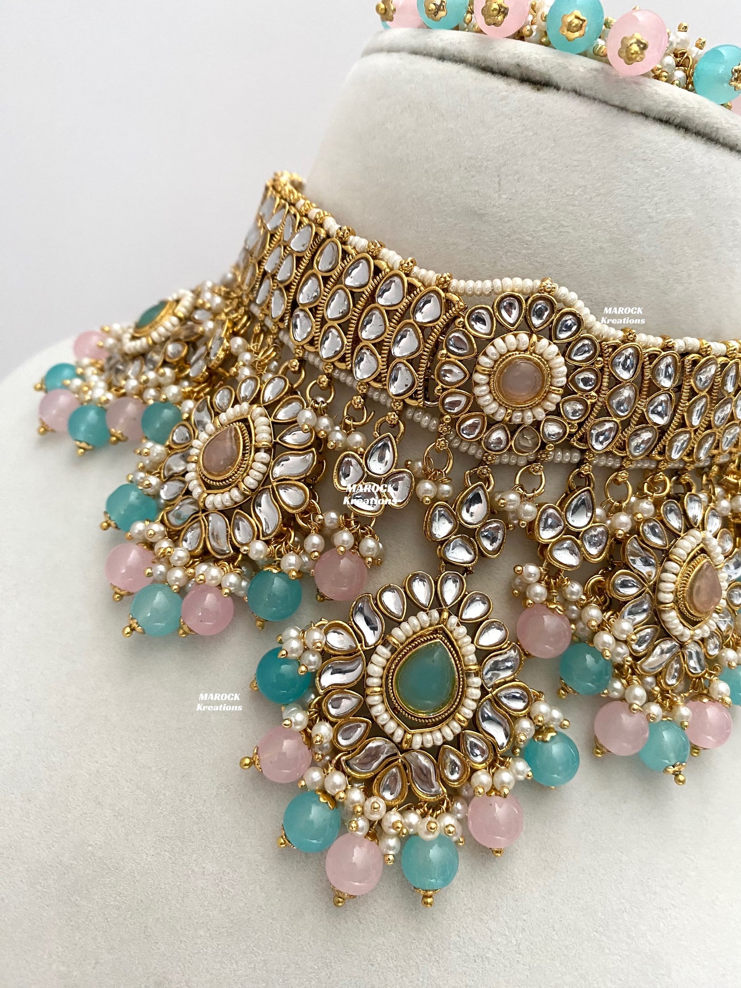 Bhavika Premium Quality Kundan choker/Necklace set