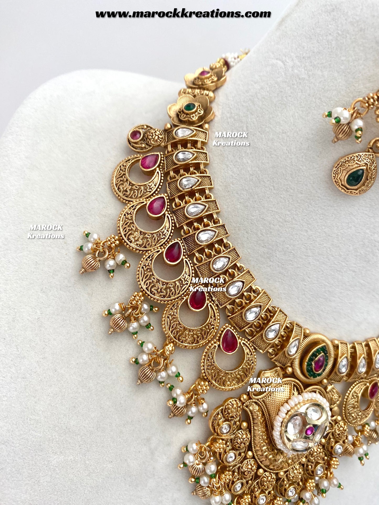 Swapna Gold Plated Necklace set