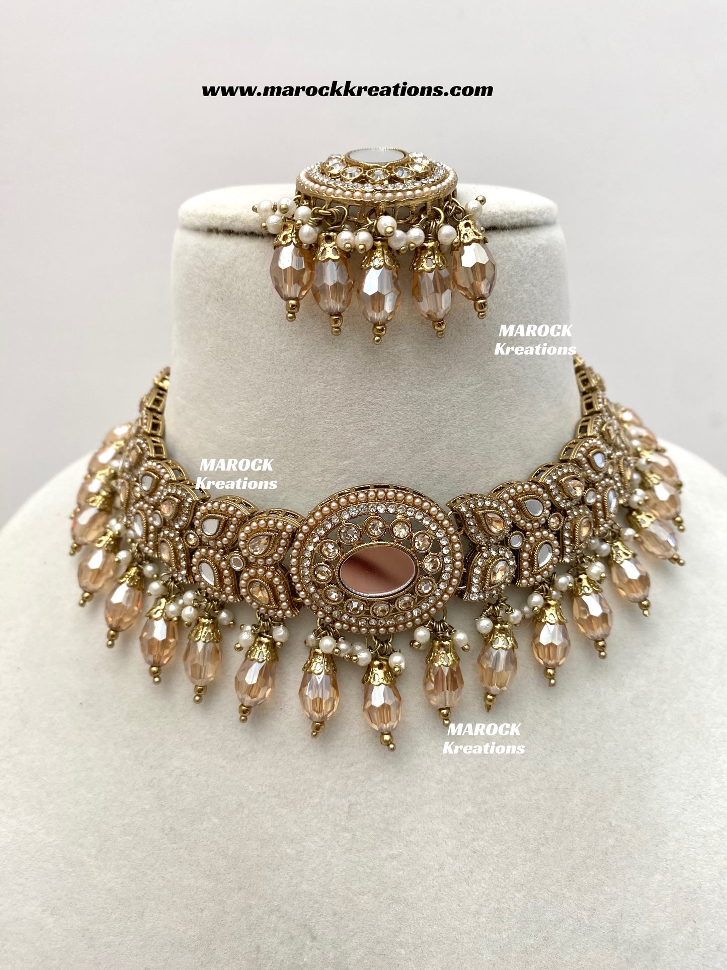 Resmin Premium Quality Mirror Choker set