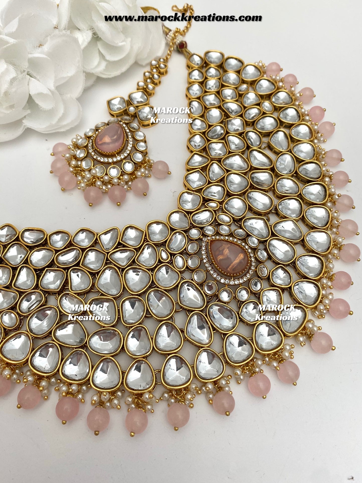 Ruhi Premium Quality Statement Kundan Necklace/Bridal set