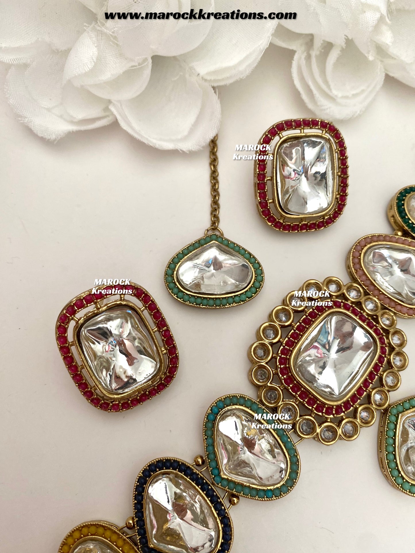 Ira Premium Quality Kundan statement choker set