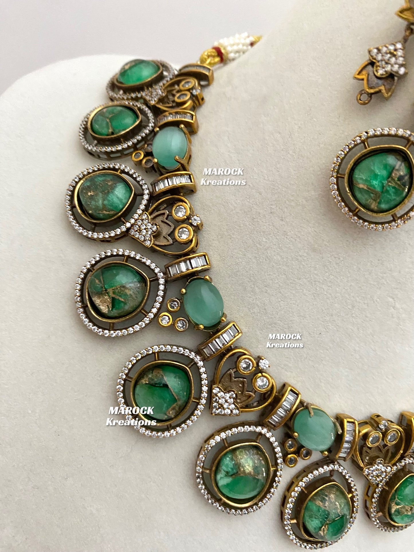 Siena Sabyasachi inspired Premium Quality Moissanite Kundan Necklace set
