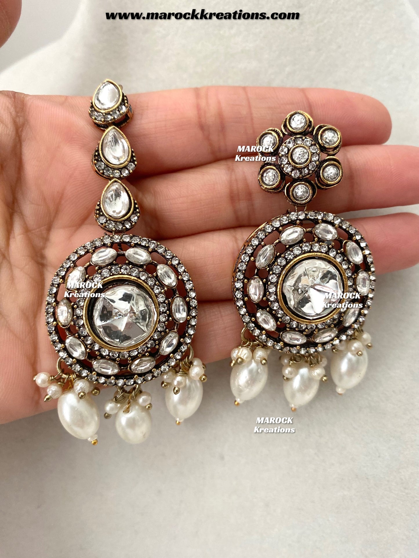 Luna Sabyasachi inspired Victorian Kundan Statement necklace set