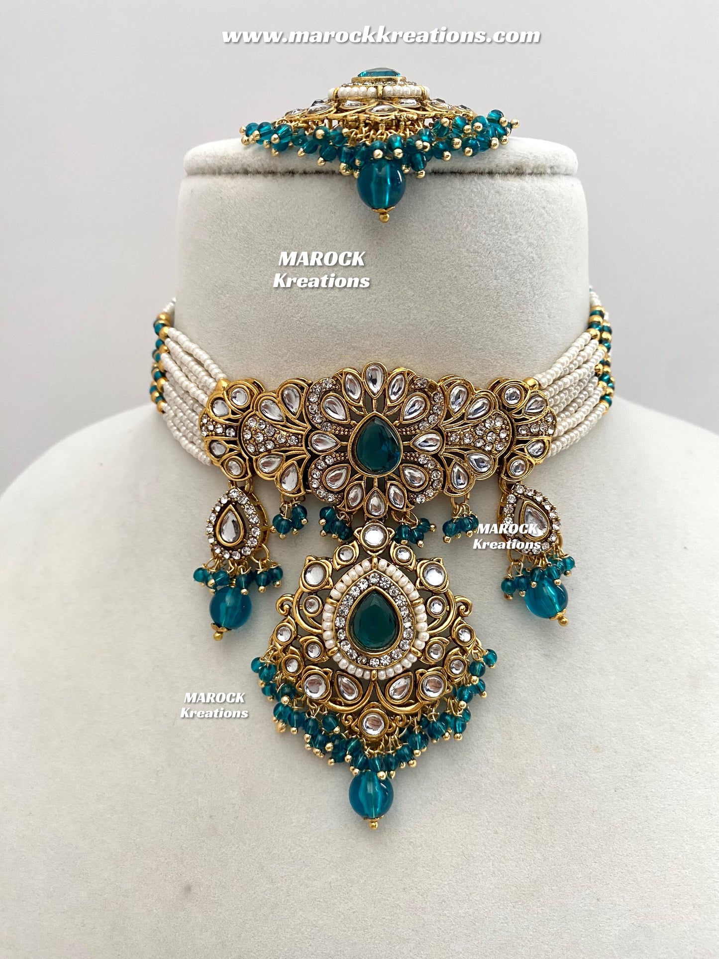 Mahima Premium Quality Kundan Choker set