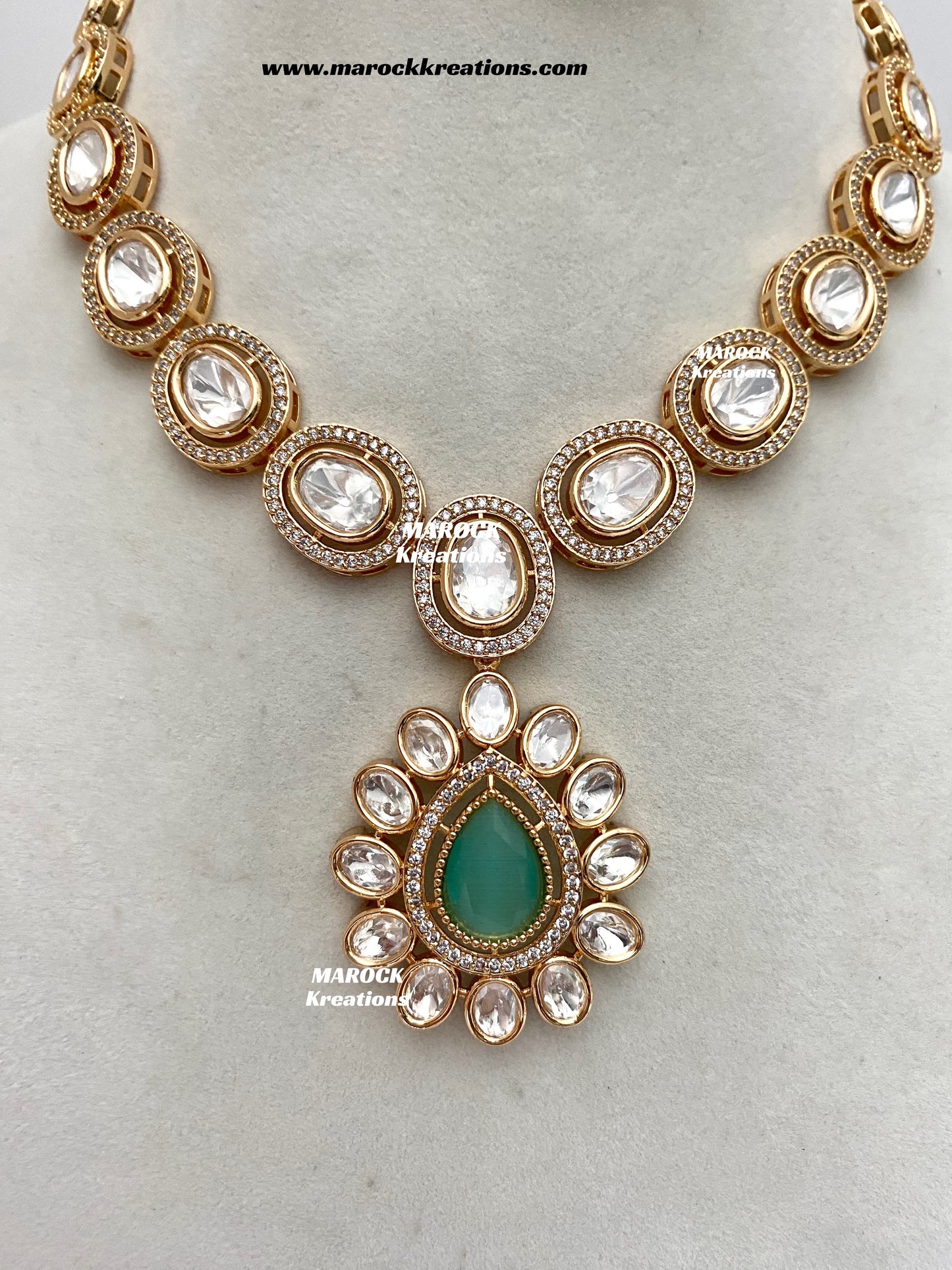 Mariam Tyani inspired Premium Quality Kundan Necklace set
