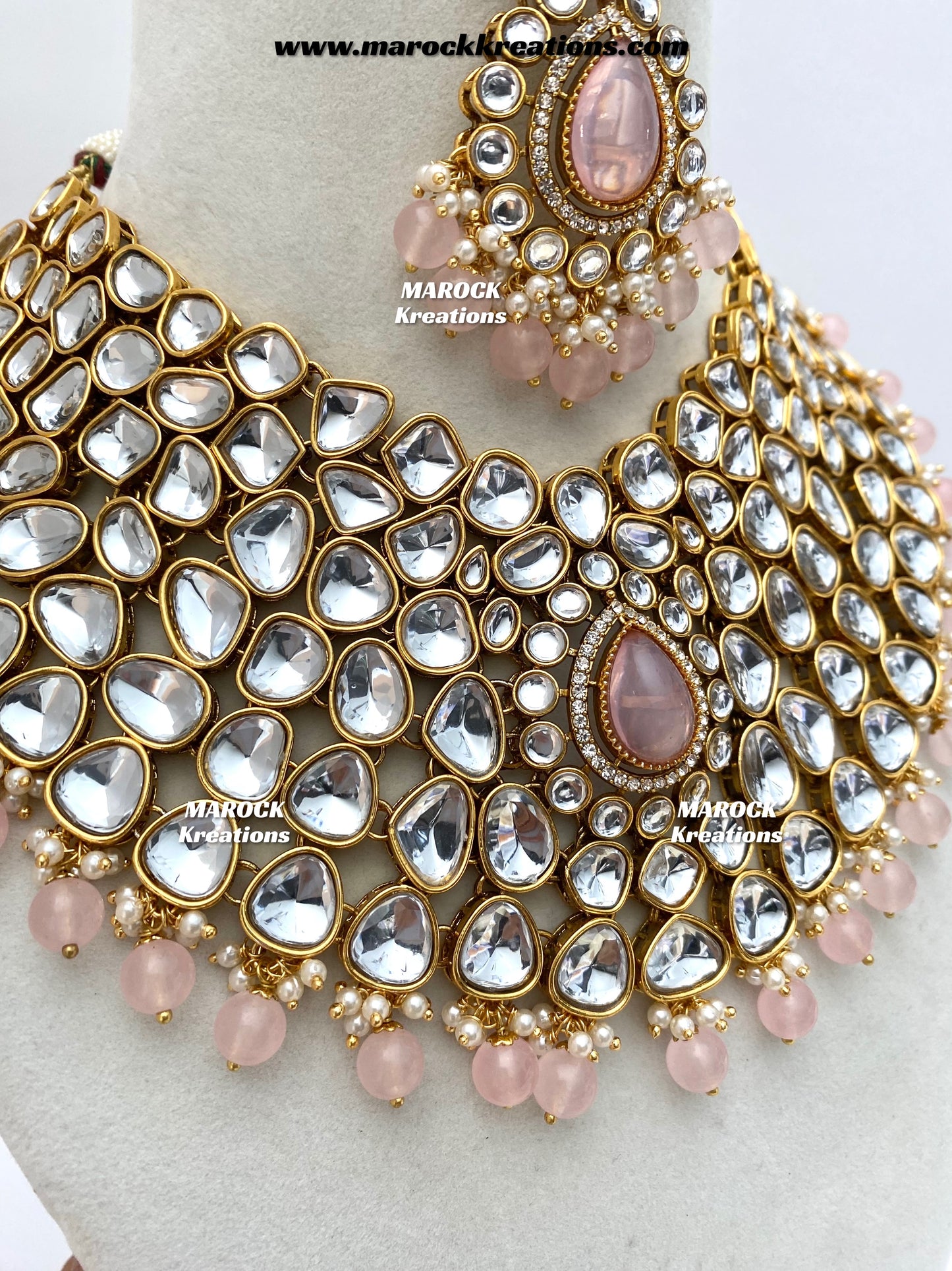 Ruhi Premium Quality Statement Kundan Necklace/Bridal set