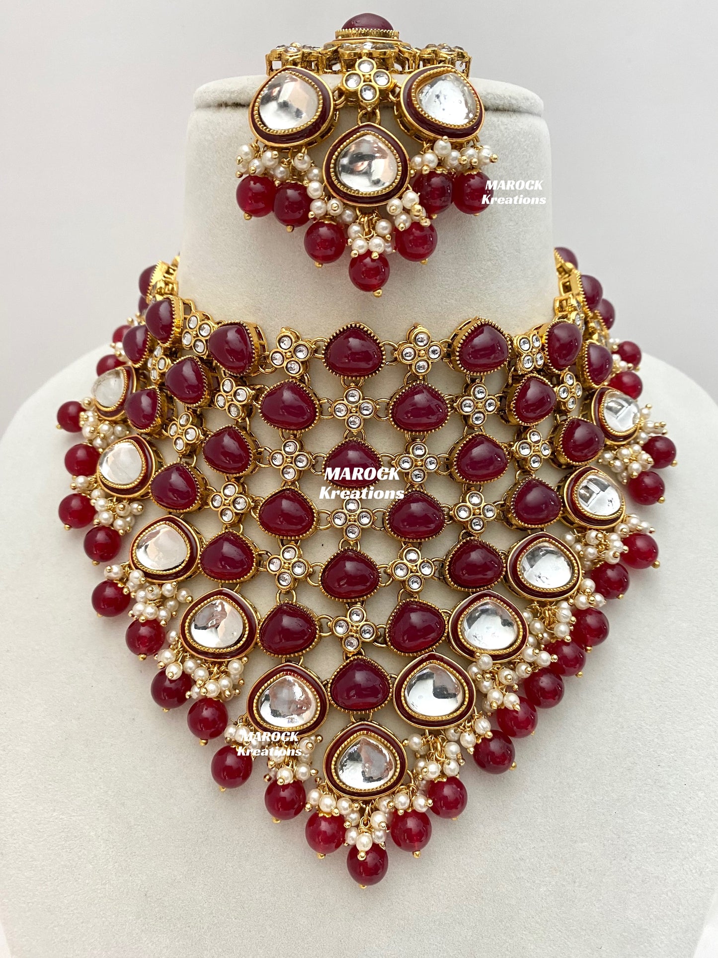 Connie Premium Quality Statement Kundan Necklace/Bridal set