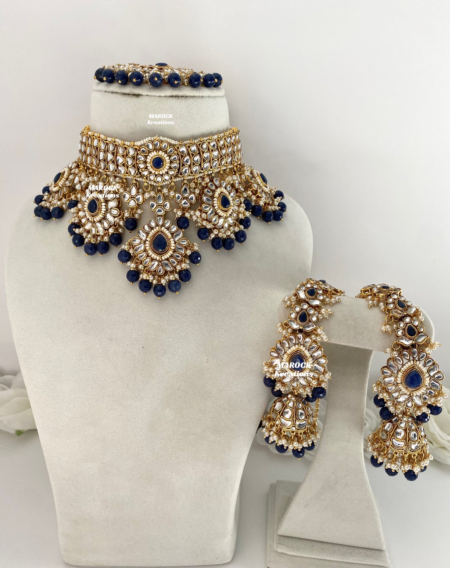 Bhavika Premium Quality Kundan choker/Necklace set