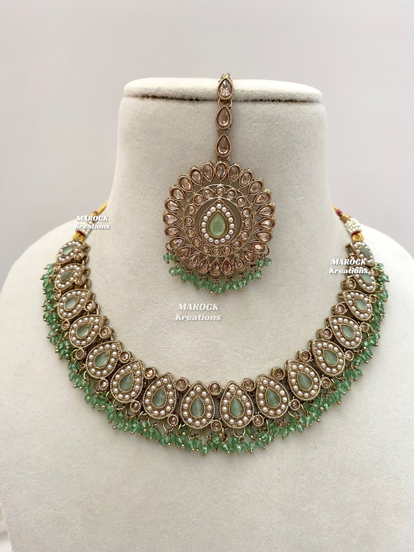 Tina Antique Polki Necklace set