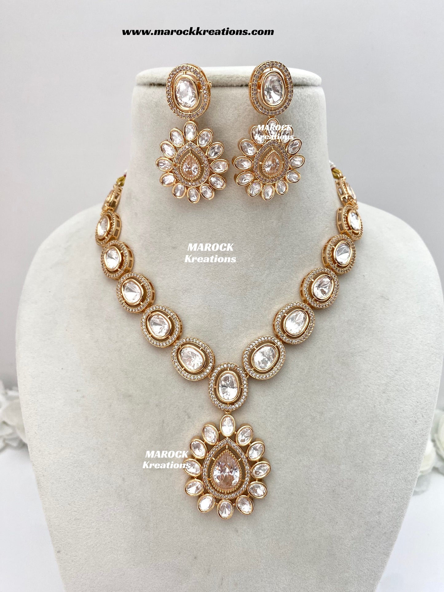 Mariam Tyani inspired Premium Quality Kundan Necklace set
