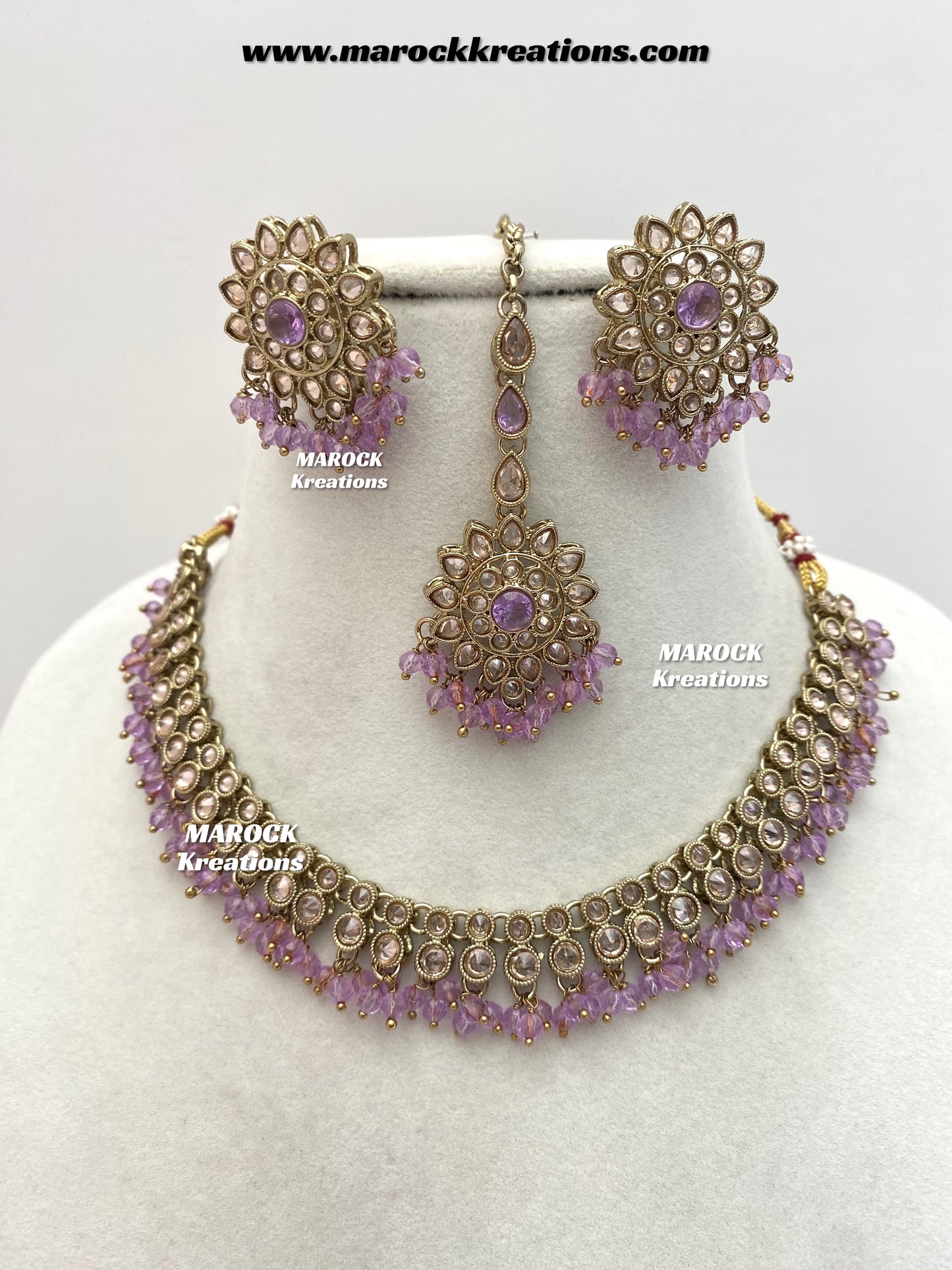 Ariba Polki Necklace set