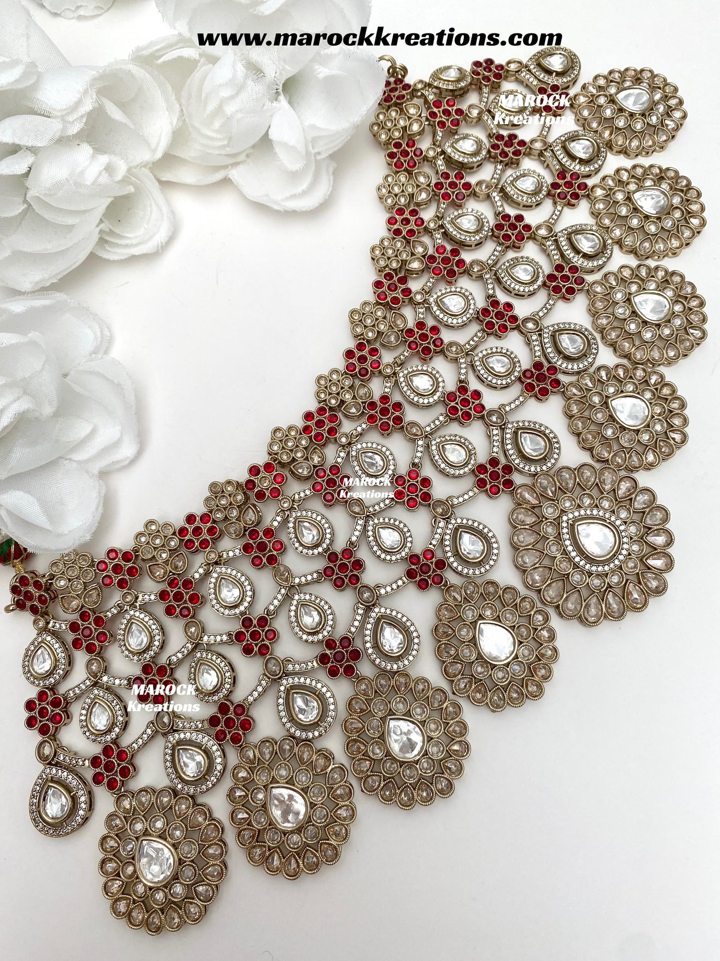Premium Quality Moissanite Kundan Bridal set/bridal jewelry