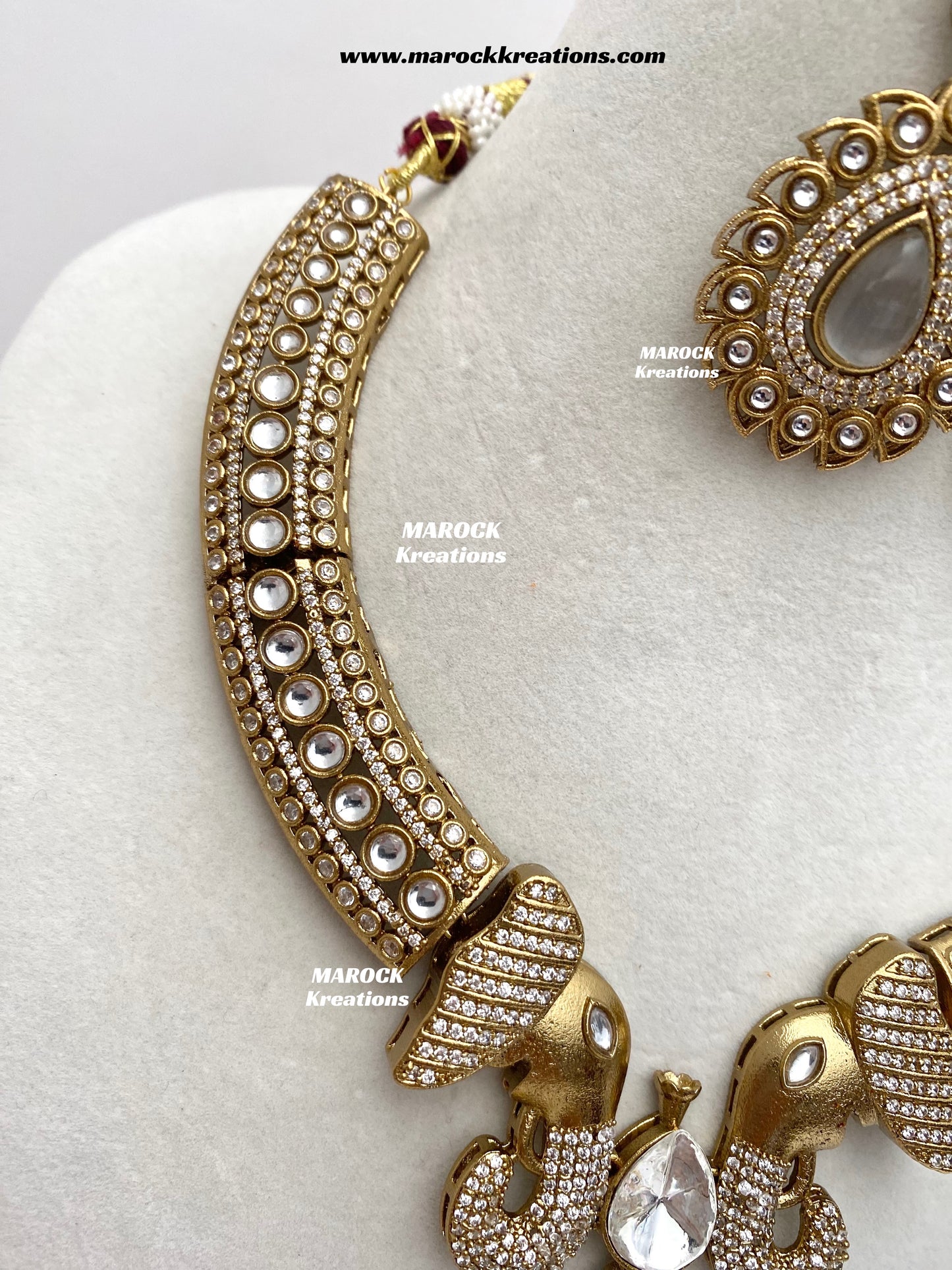 Eshita Sabyasachi inspired Premium Quality Moissanite Kundan Statement Necklace set