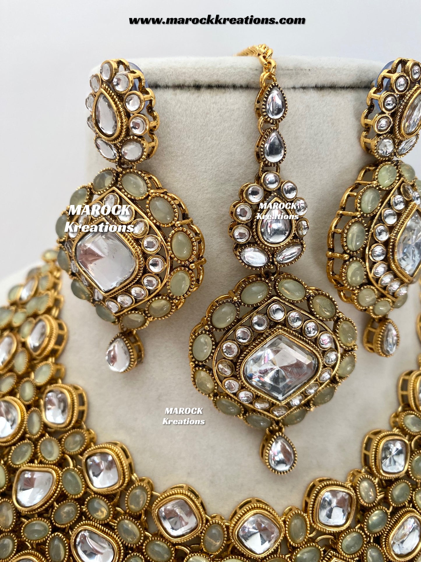 Roksana Sabyasachi inspired Premium Quality Kundan Statement Necklace set