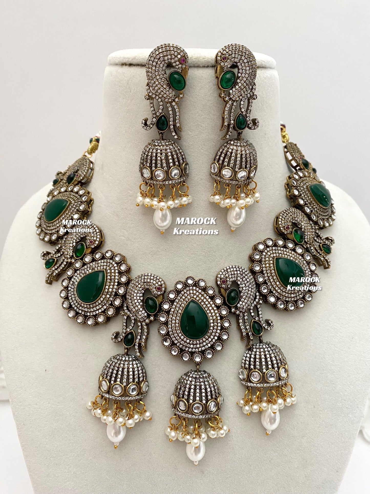 Stella Sabyasachi inspired Premium Quality Victorian Kundan Statement Necklace set