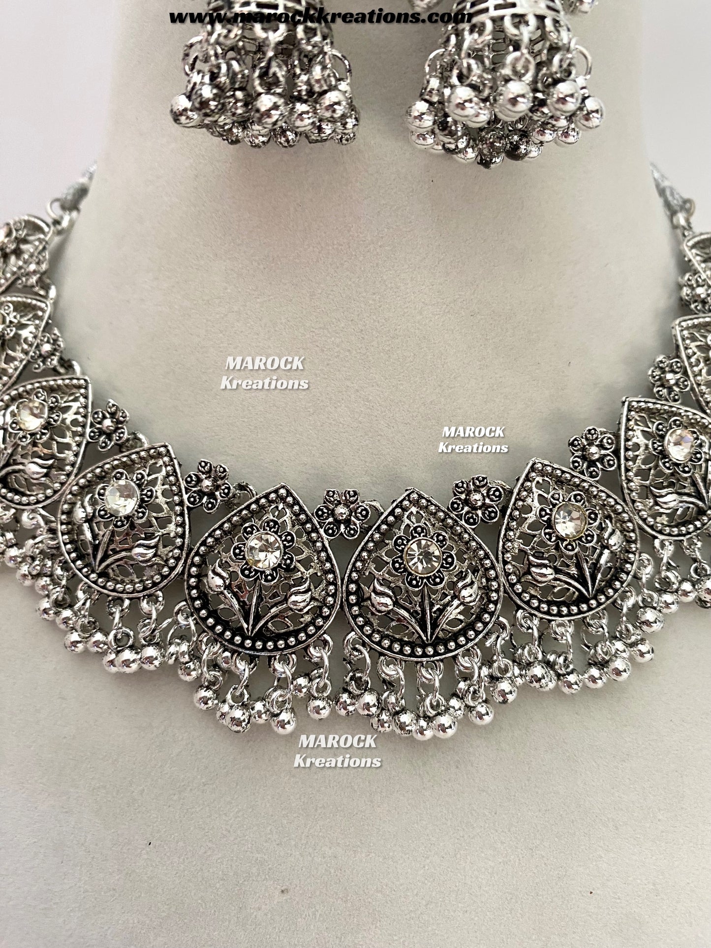 Oxidized Necklace set