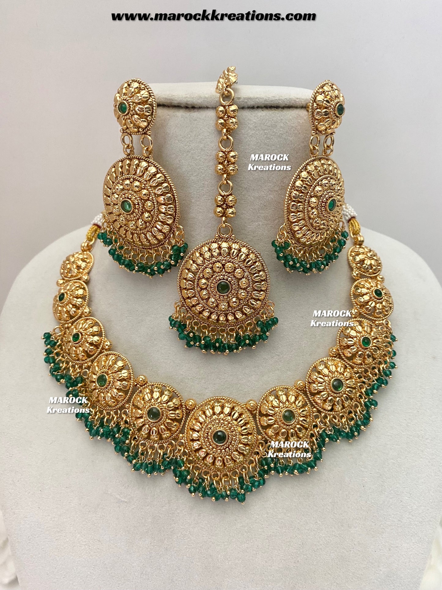 Roxana Premium Quality Gold Plated necklace set