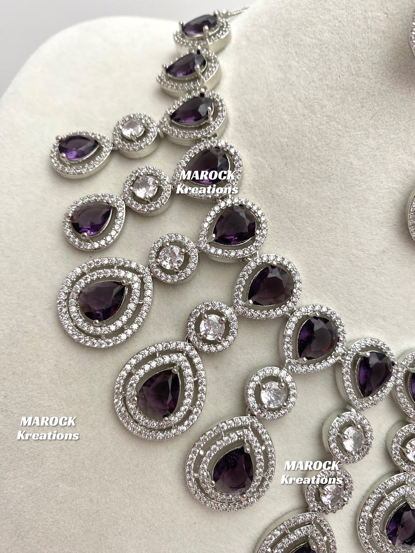 Soha American Diamond Necklace set