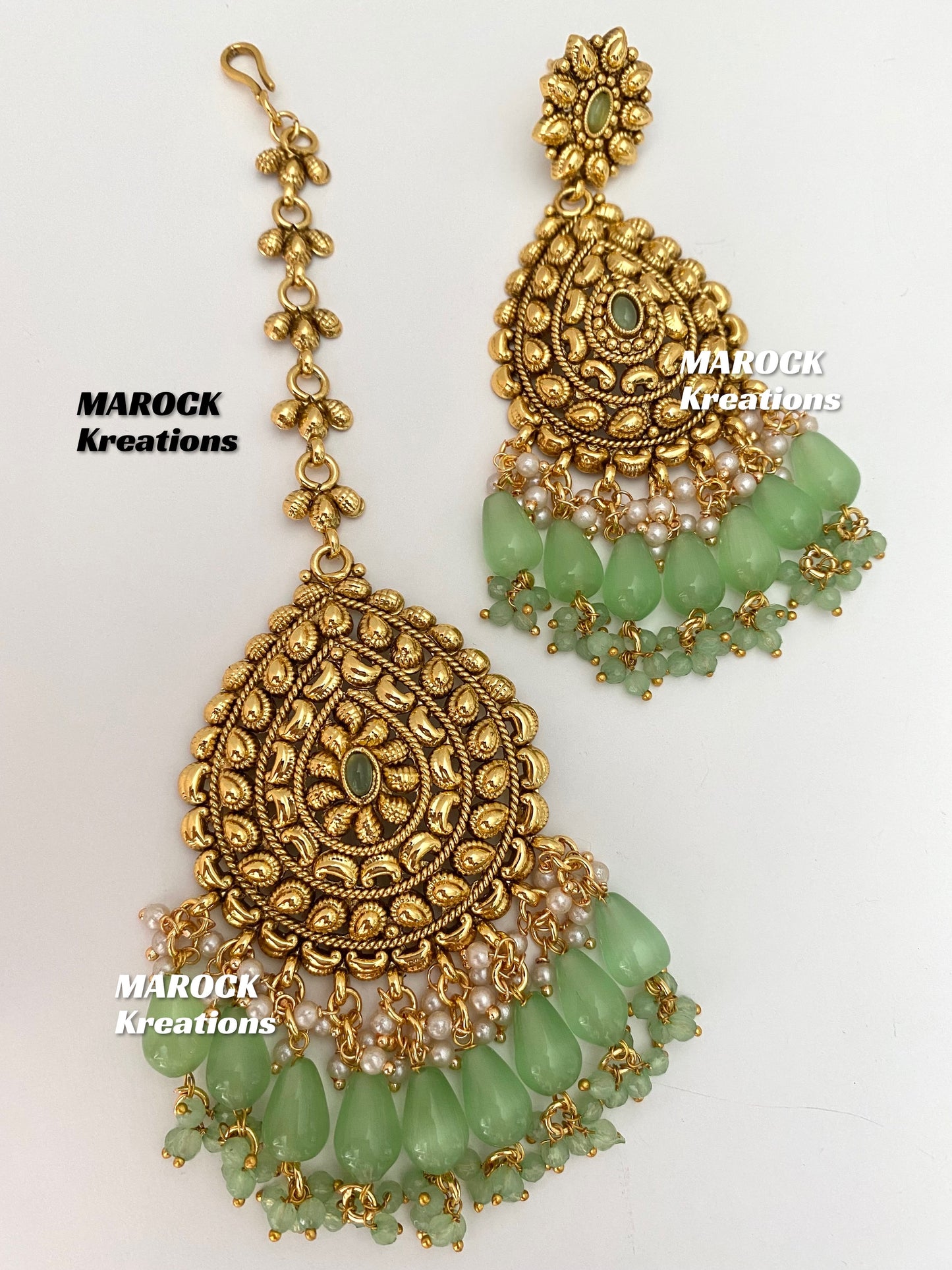 Gold plated traditional necklace set