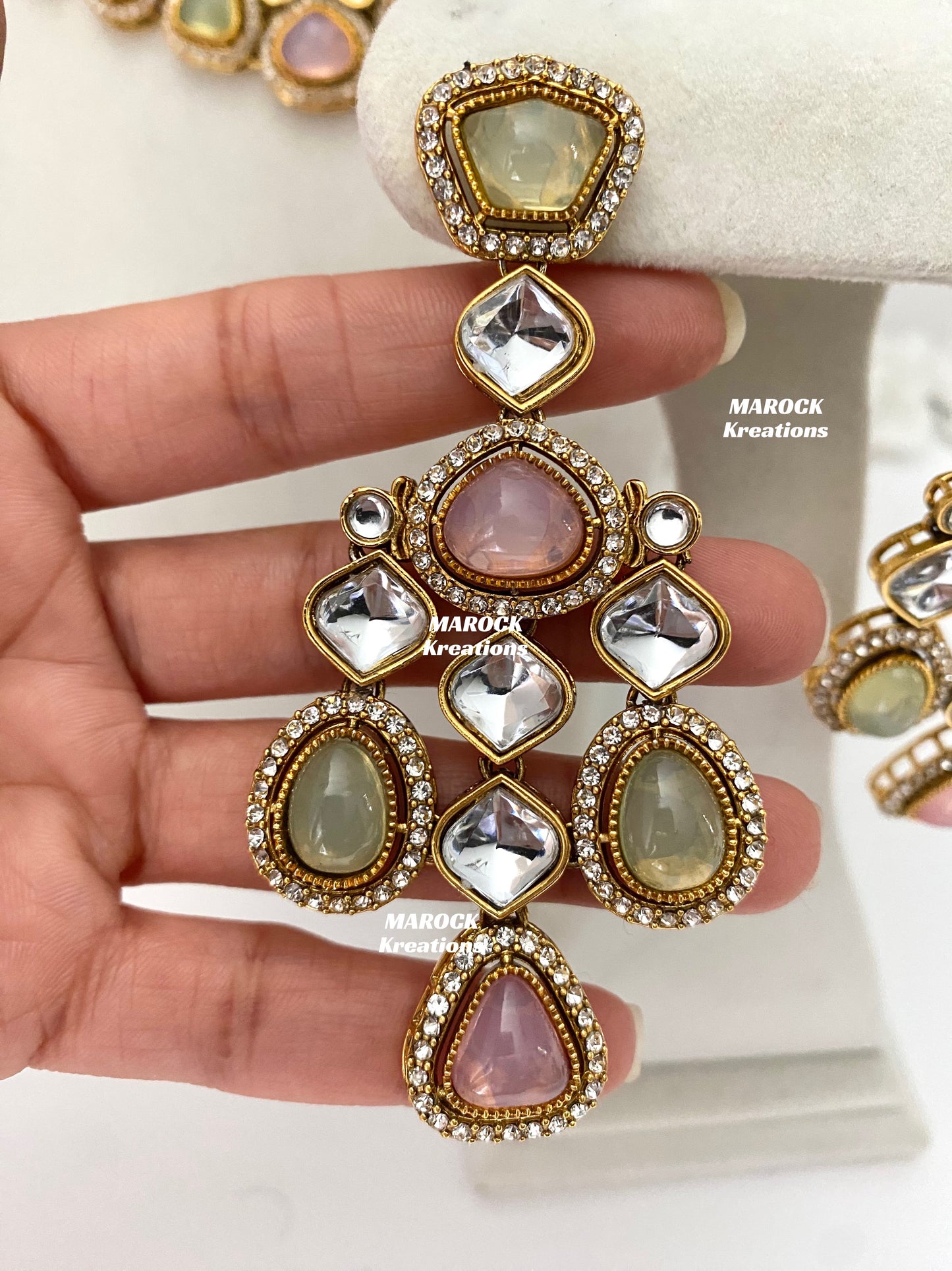 Patriza Sabyasachi inspired Premium Quality Kundan Statement Necklace set