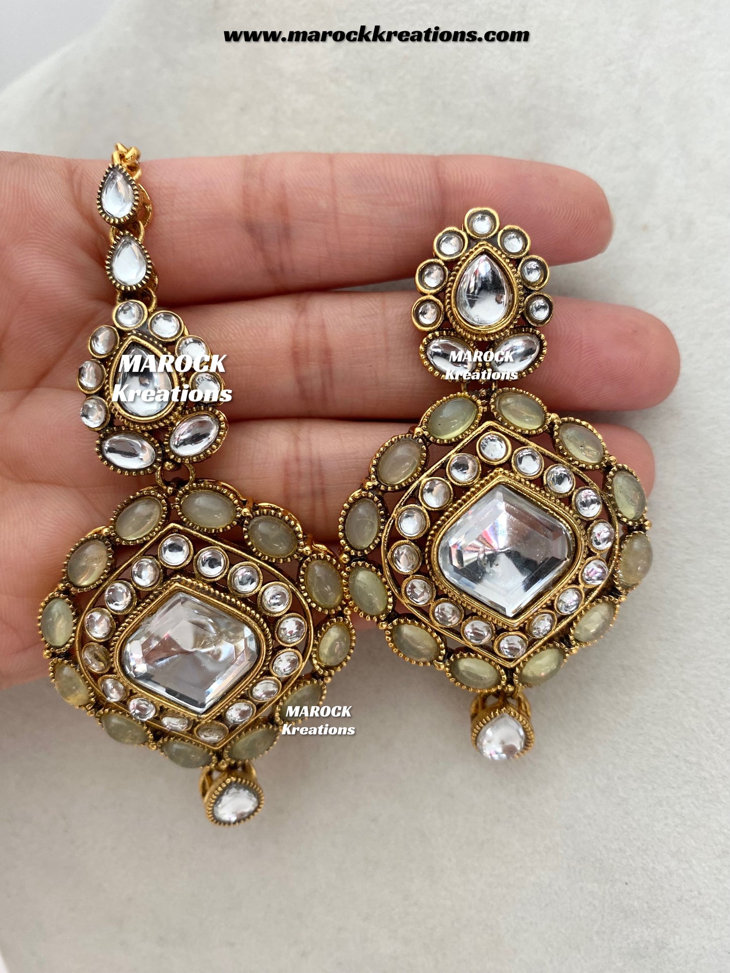 Roksana Sabyasachi inspired Premium Quality Kundan Statement Necklace set