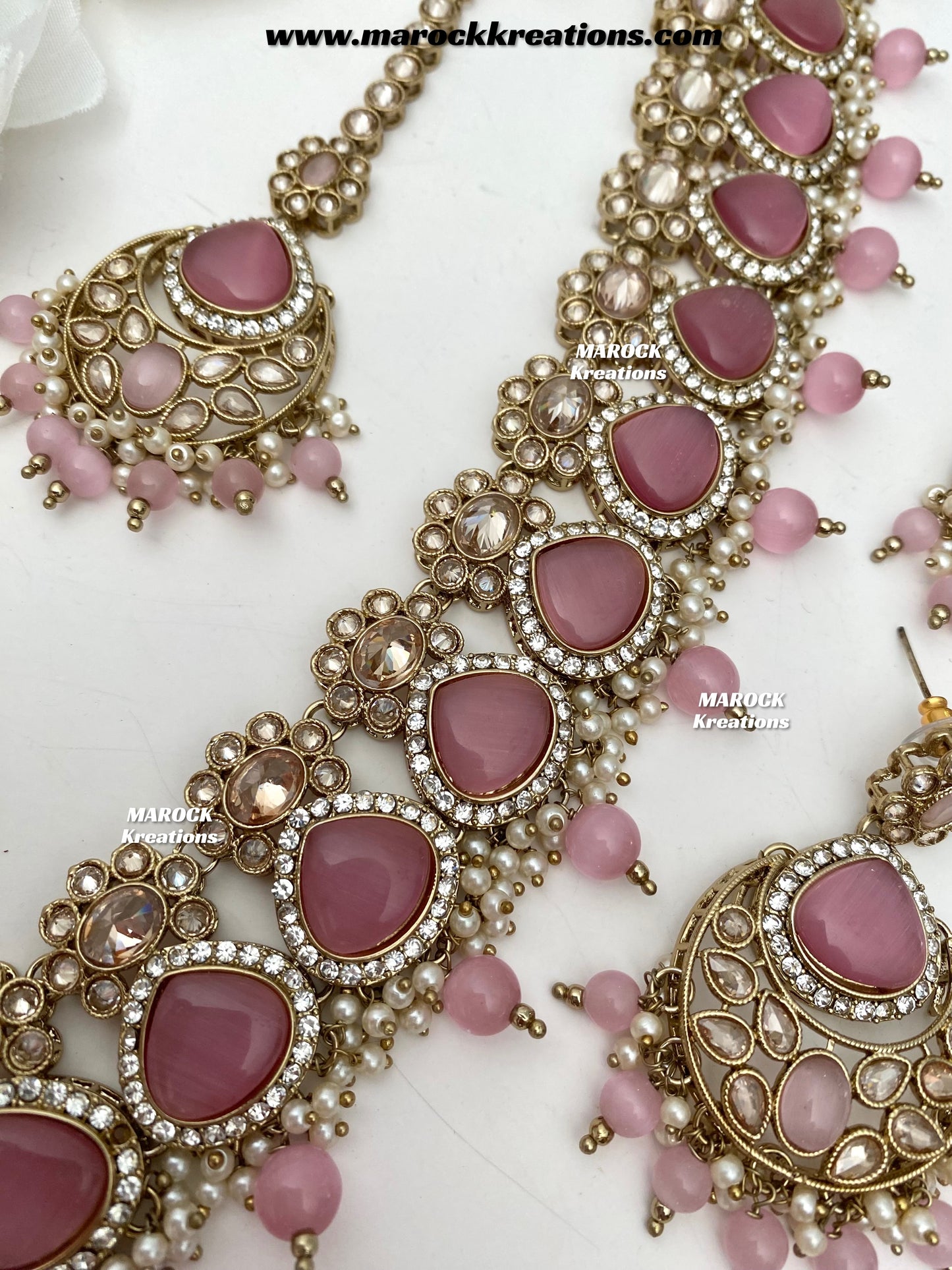 Kinjal Premium Quality Polki and Monalisa Statement Choker set