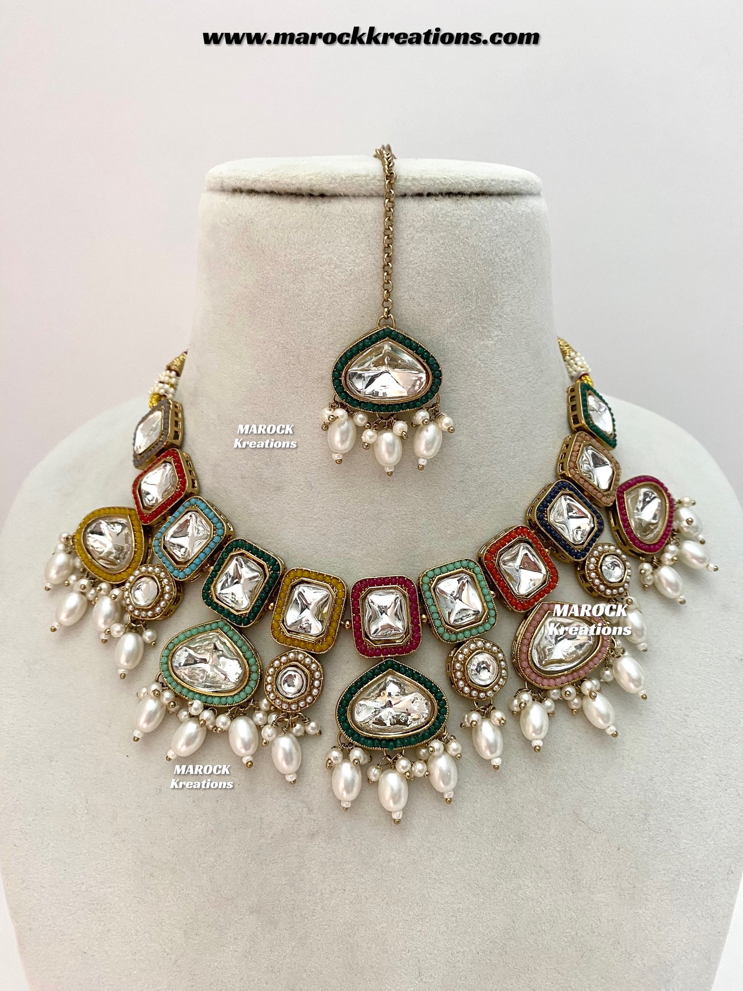 Lima Premium Quality uncut Kundan Choker/Necklace set